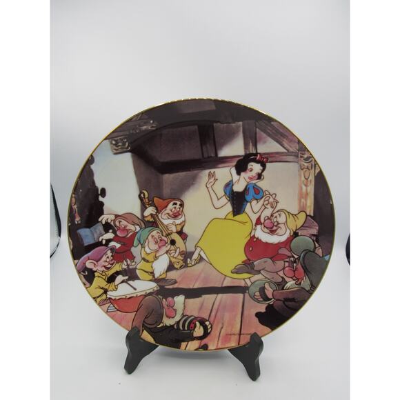 Snow White & The Seven Dwarfs Collector Plate Disney Limited Edition 1987 #2175 - Picture 1 of 12